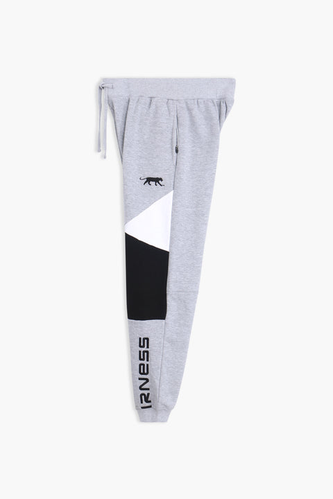 Men Branded Fleece Trouser - Grey