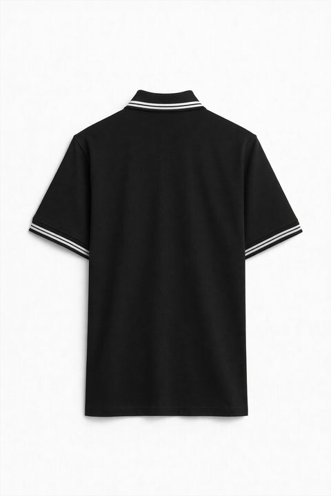 Jacquard Collar Polo