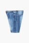 Men Branded Denim Short - M/Blue