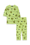 Women Graphic Loungewear 2-Piece Suit WS22 - Lime Green