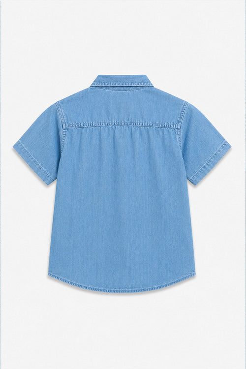 Girls Branded Shirt - L/Blue