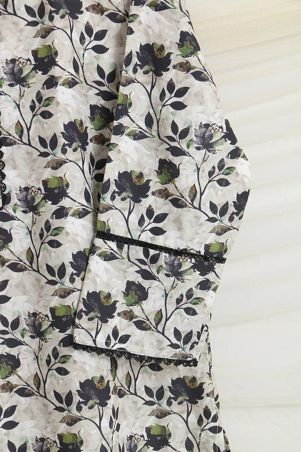 PRINTED SLUB SHIRT