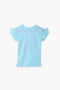 Girls Branded Graphic T-Shirt - Sky Blue