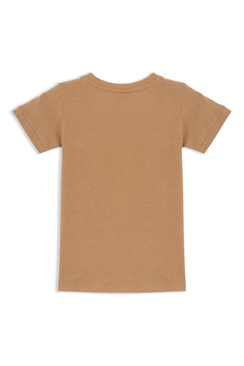 Boys Branded Graphic T-Shirt - Brown