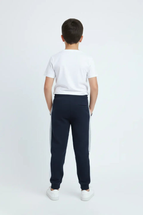Boys Branded Fleece Trouser - Navy