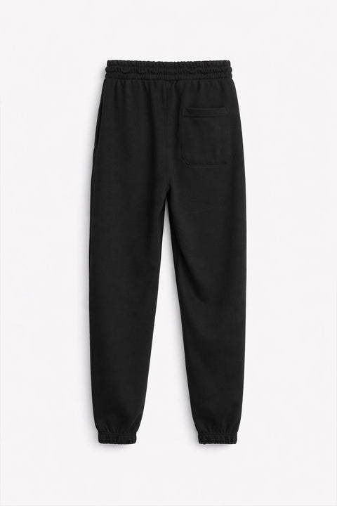 Men Branded Trouser - Black