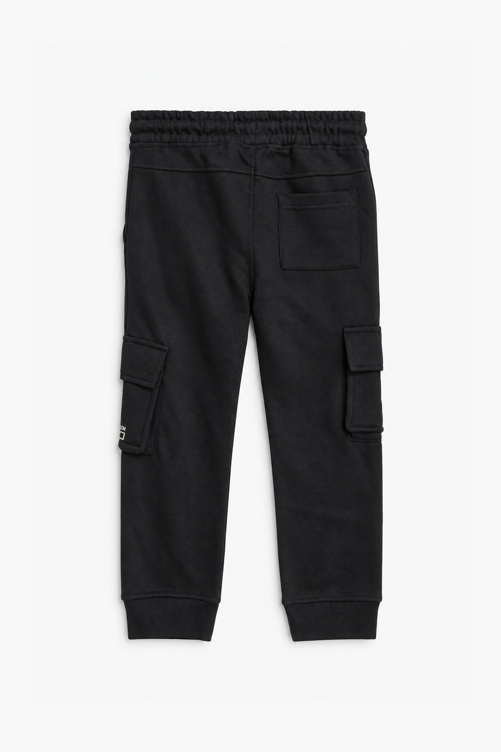 Boys Branded Cargo Trouser - Black