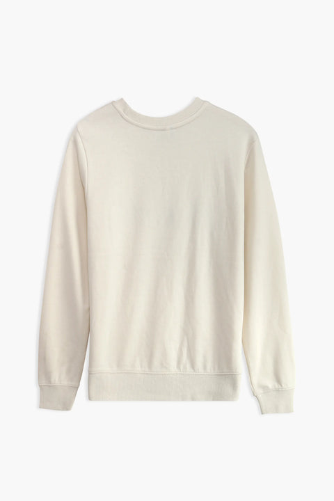 Women Graphic Sweatshirt (Brand: Bench) - White Cream