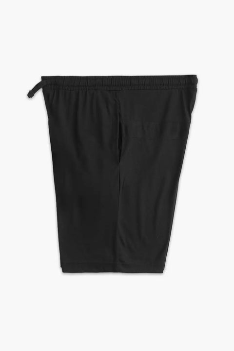 Men Branded Short - Black