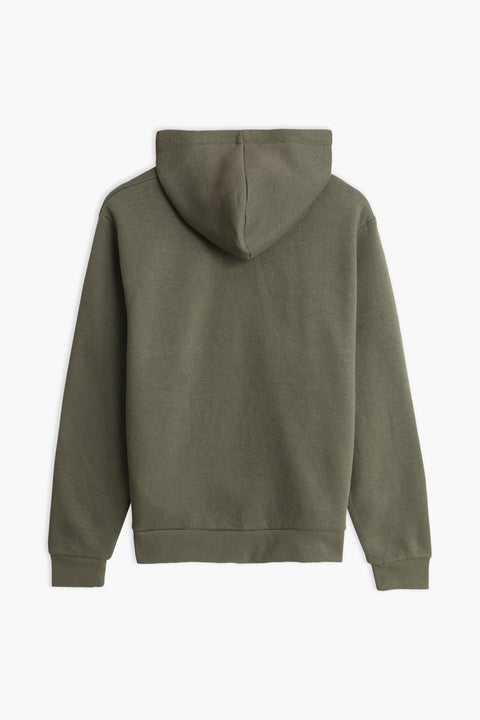 Men Branded Zipper Hoodie - Green
