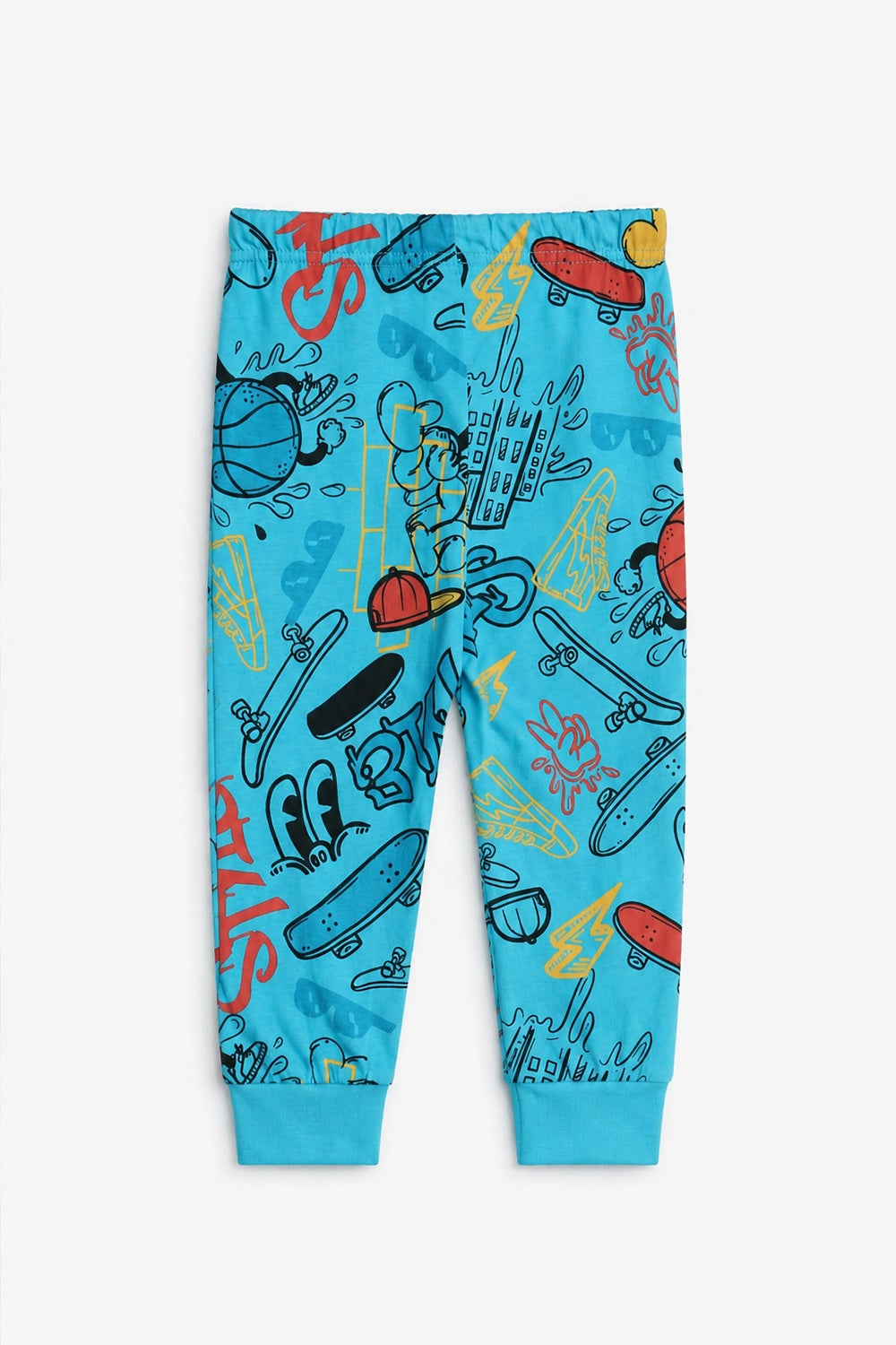 Boys Branded Graphic Trouser  - Blue