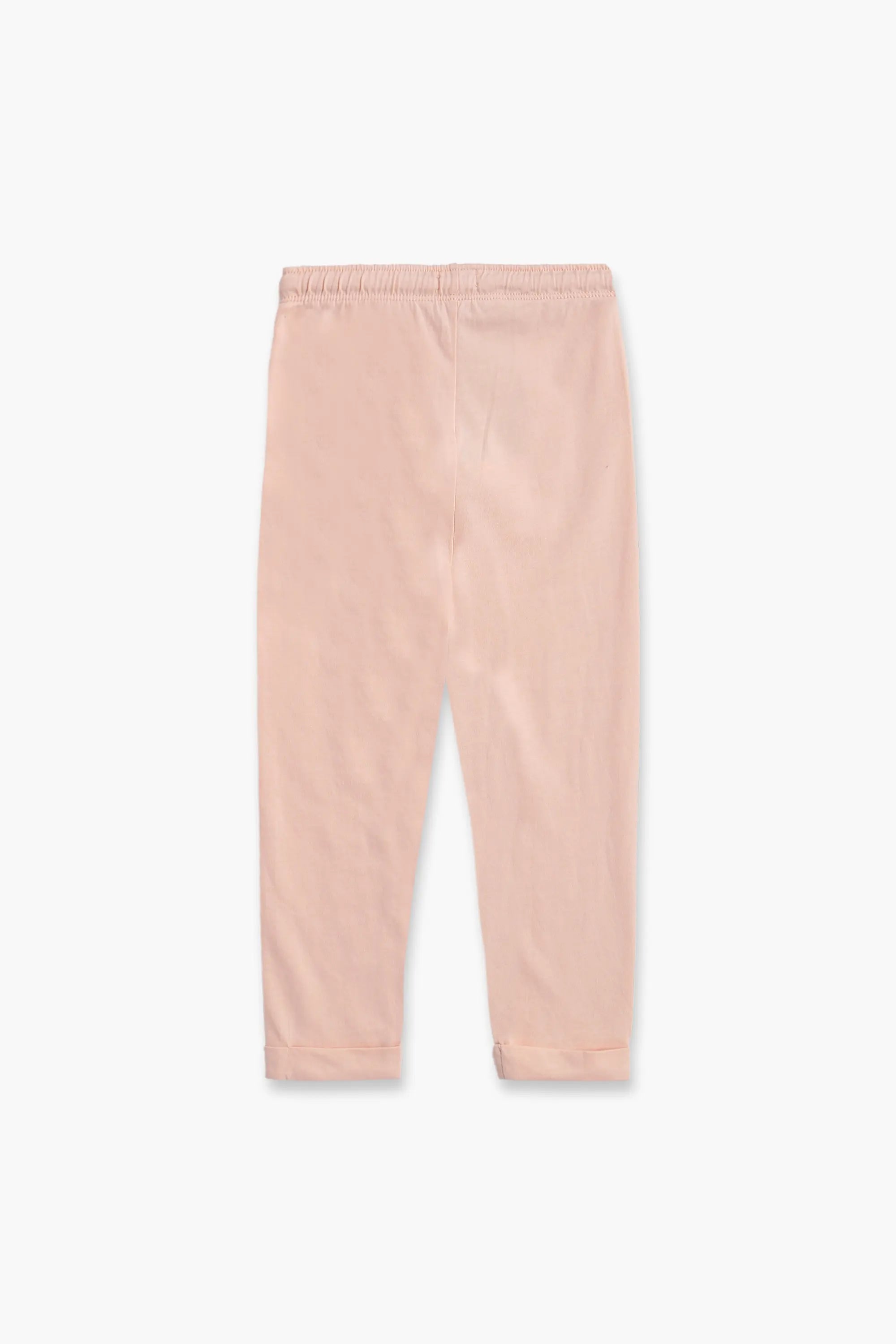 Girls Branded Pajama - Peach
