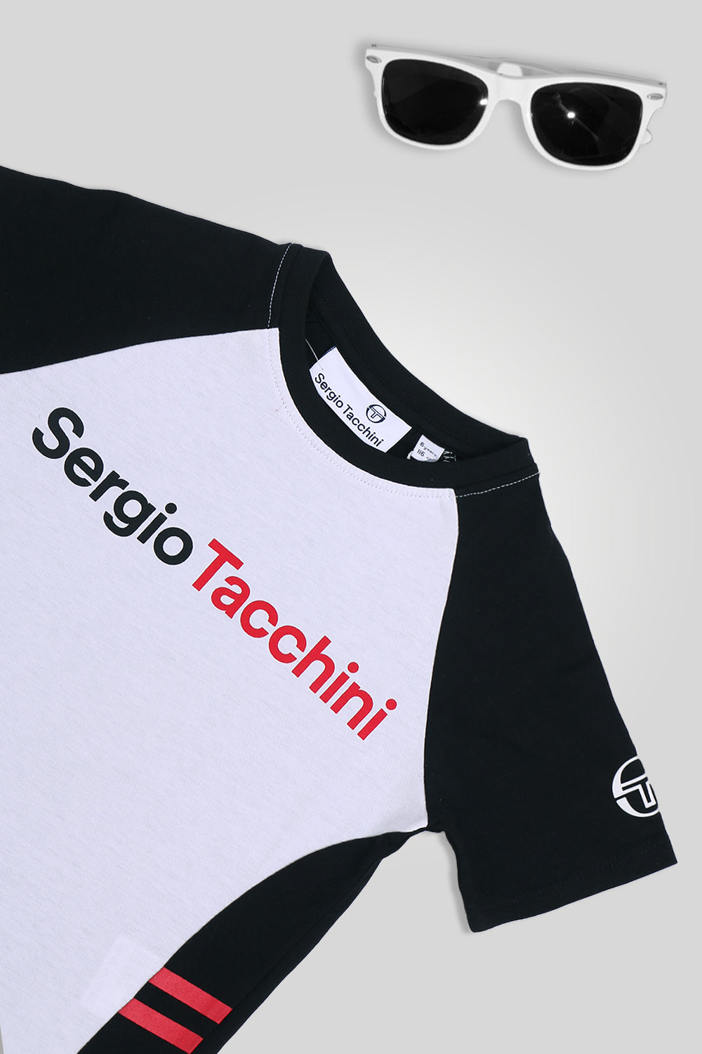 Boys Branded Graphic T-Shirt - Black and White