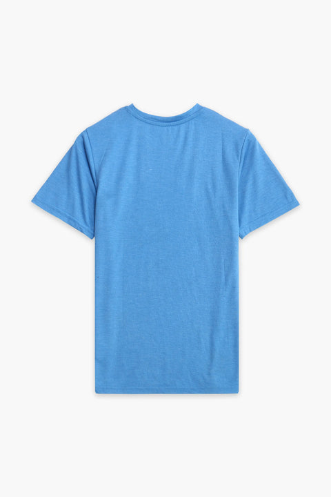 Men Branded R-Neck Tee - Blue