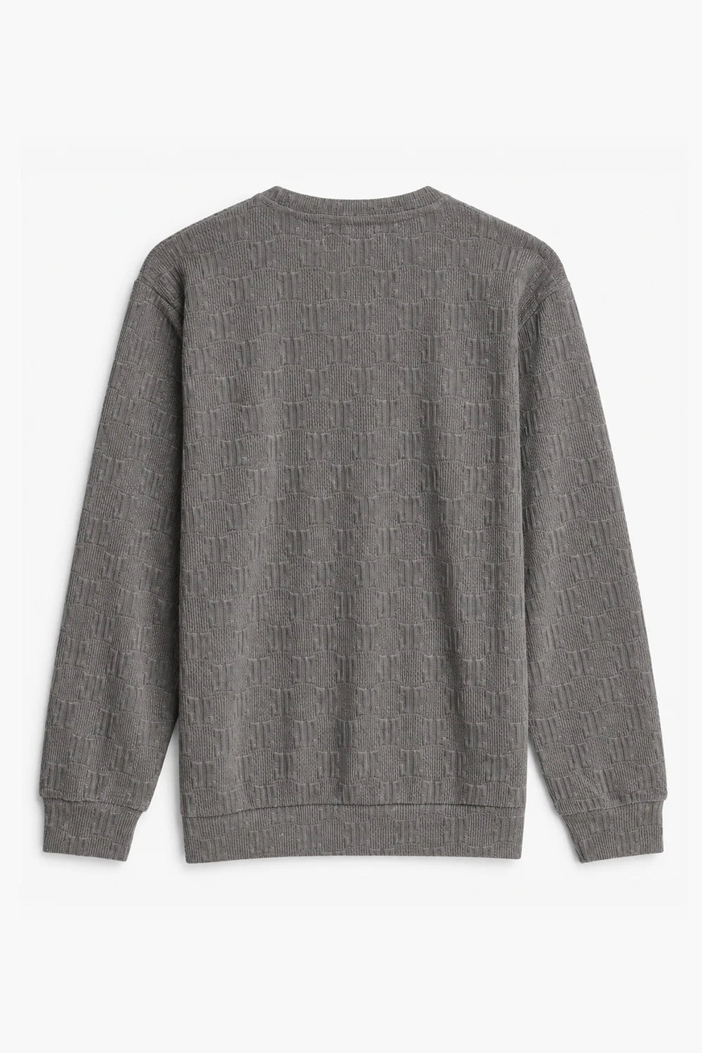 Textured Knit Sweatshirt