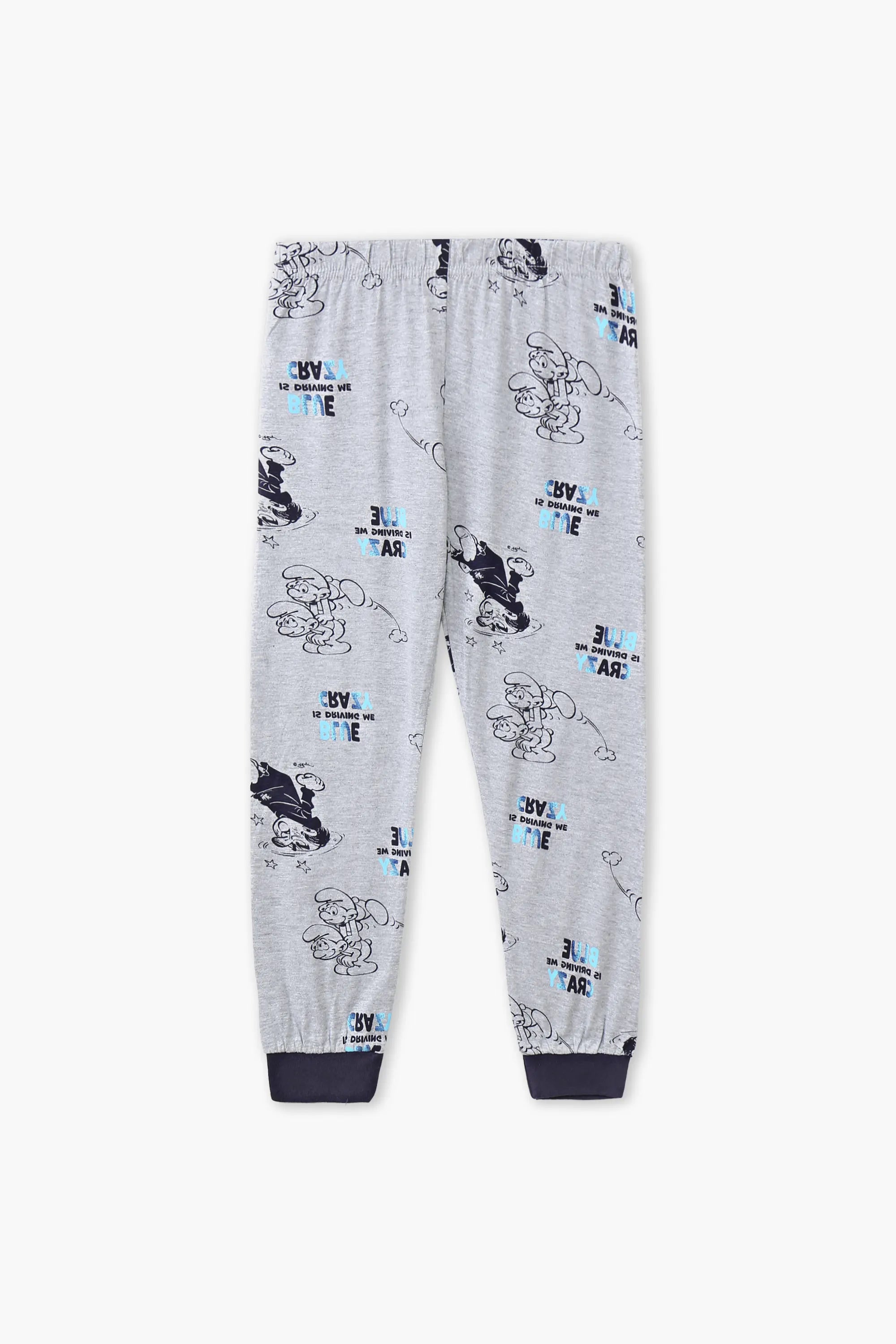Girls Branded Pajama - Grey