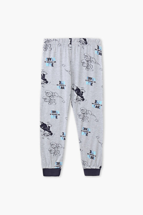 Girls Branded Pajama - Grey