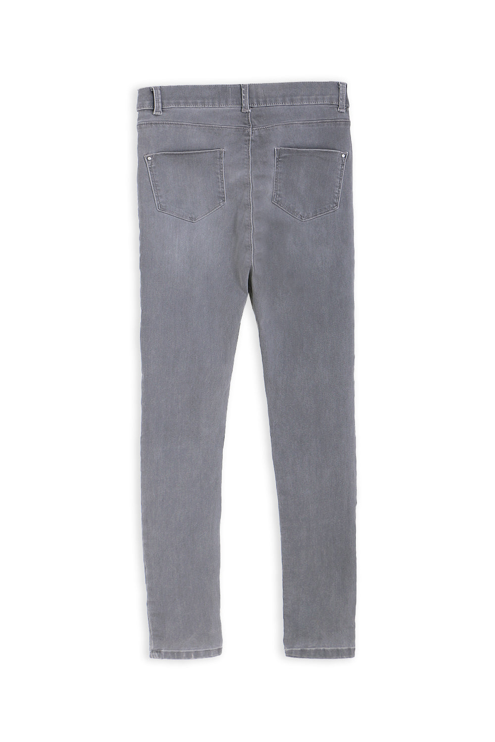 Women's Branded Denim Pant - Grey
