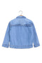 Girl Denim Frill Jacket With Front Pocket HK003 - L/Blue