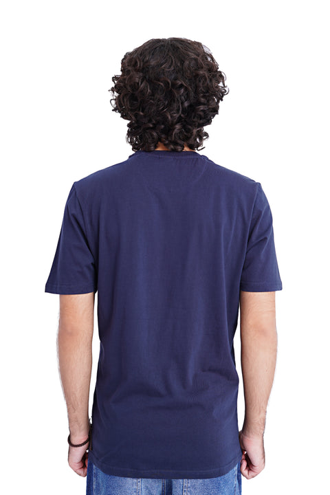 Men Branded Graphic Tee - Navy