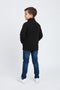 Boys Branded Fleece Zipper - Black