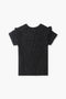 Girls Branded Graphic T-Shirt - Black