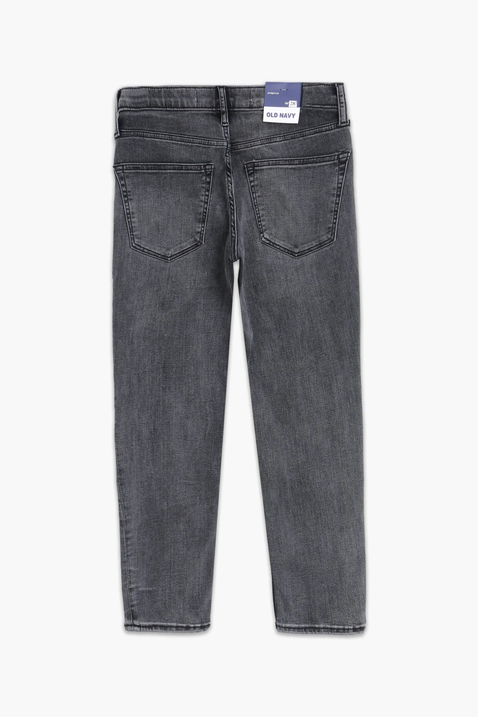 Man Old Navy Straight Fit Denim Jeans - D/Grey