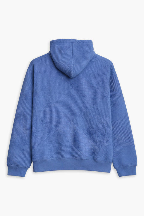 Men Branded Pullover Hoodie - Blue
