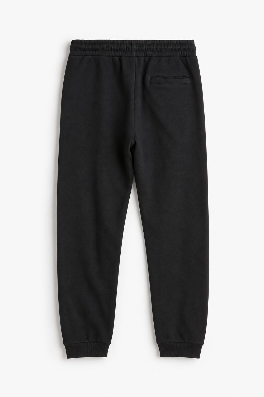 Men Branded Fleece Trouser - Black