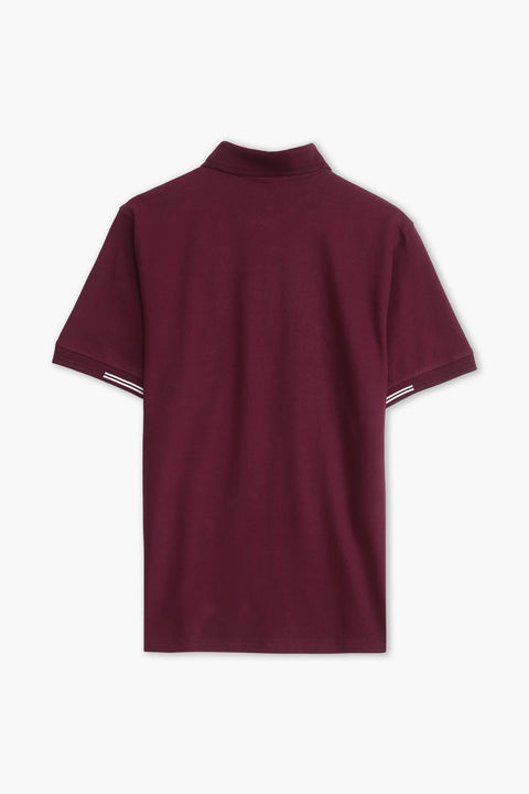 Jacquard Collar Polo