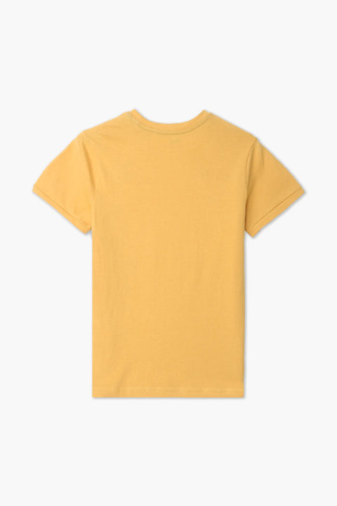 Boys Branded Graphic T-Shirt - Mustard