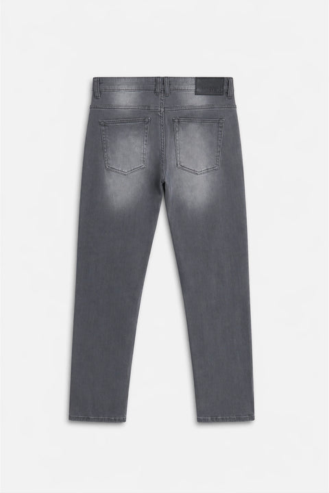 Men Branded Denim Jeans - Grey