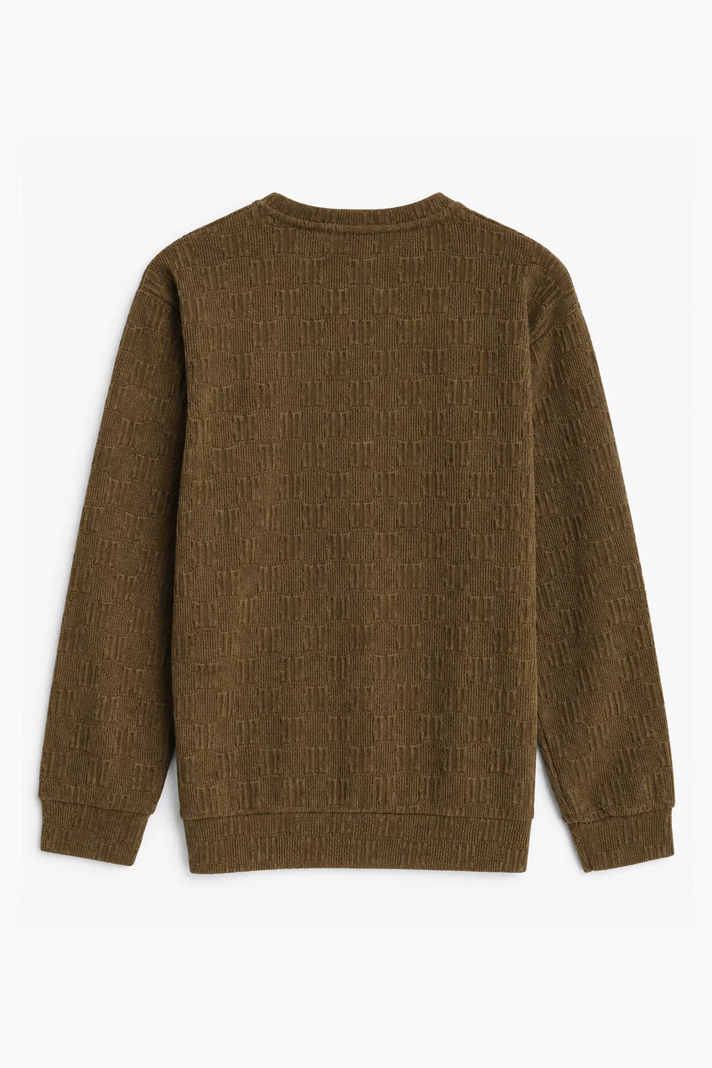 Textured Knit Sweatshirt