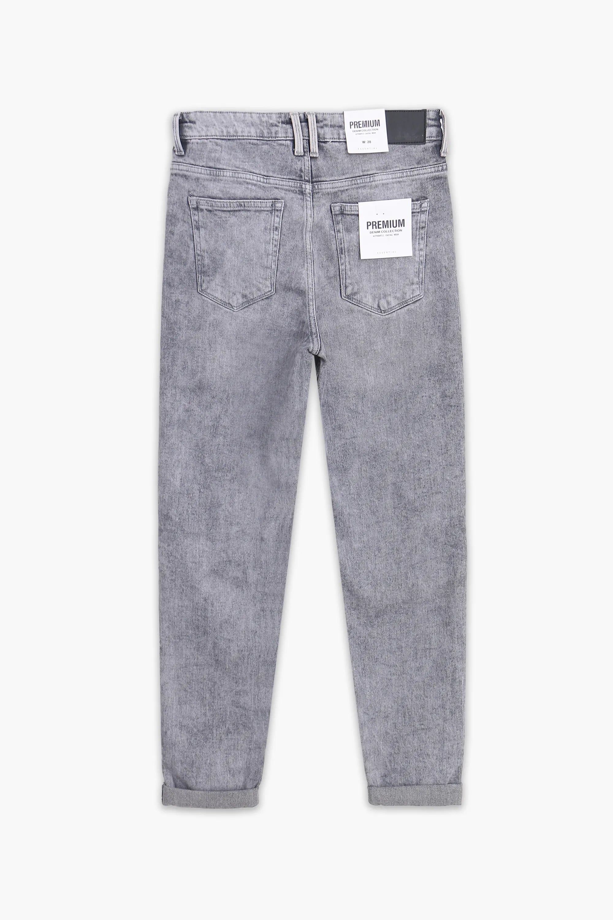 Women's Premium Denim Pant - Grey