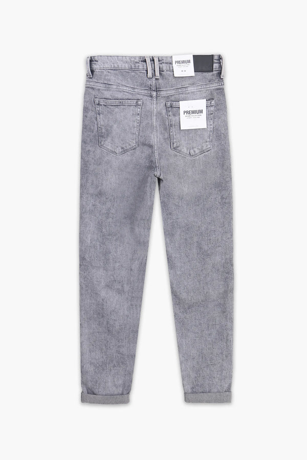 Women's Premium Denim Pant - Grey