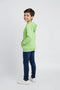 Boys Branded Pullover Hoodie - Neon Green