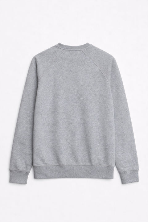 Men Branded Basic Sweatshirt - Grey