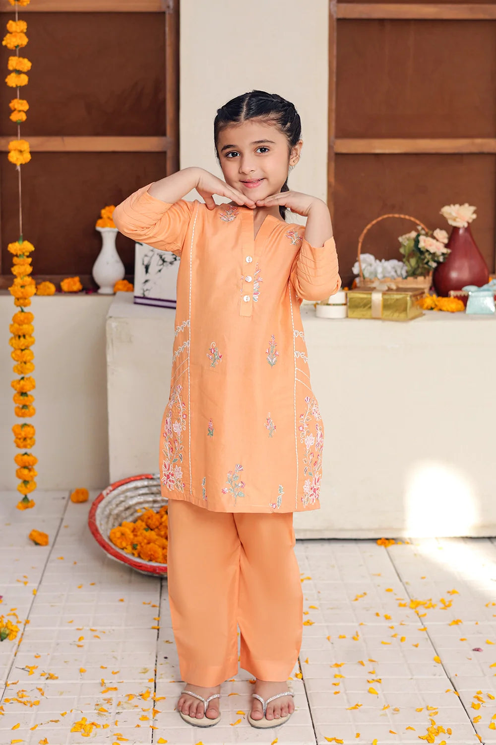 2 PIECE EMB LAWN SUIT
