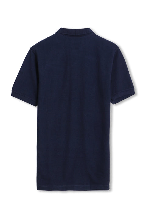 Men Branded Polo - Navy