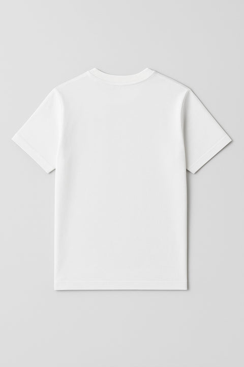 Boys Branded Graphic T-Shirt - White