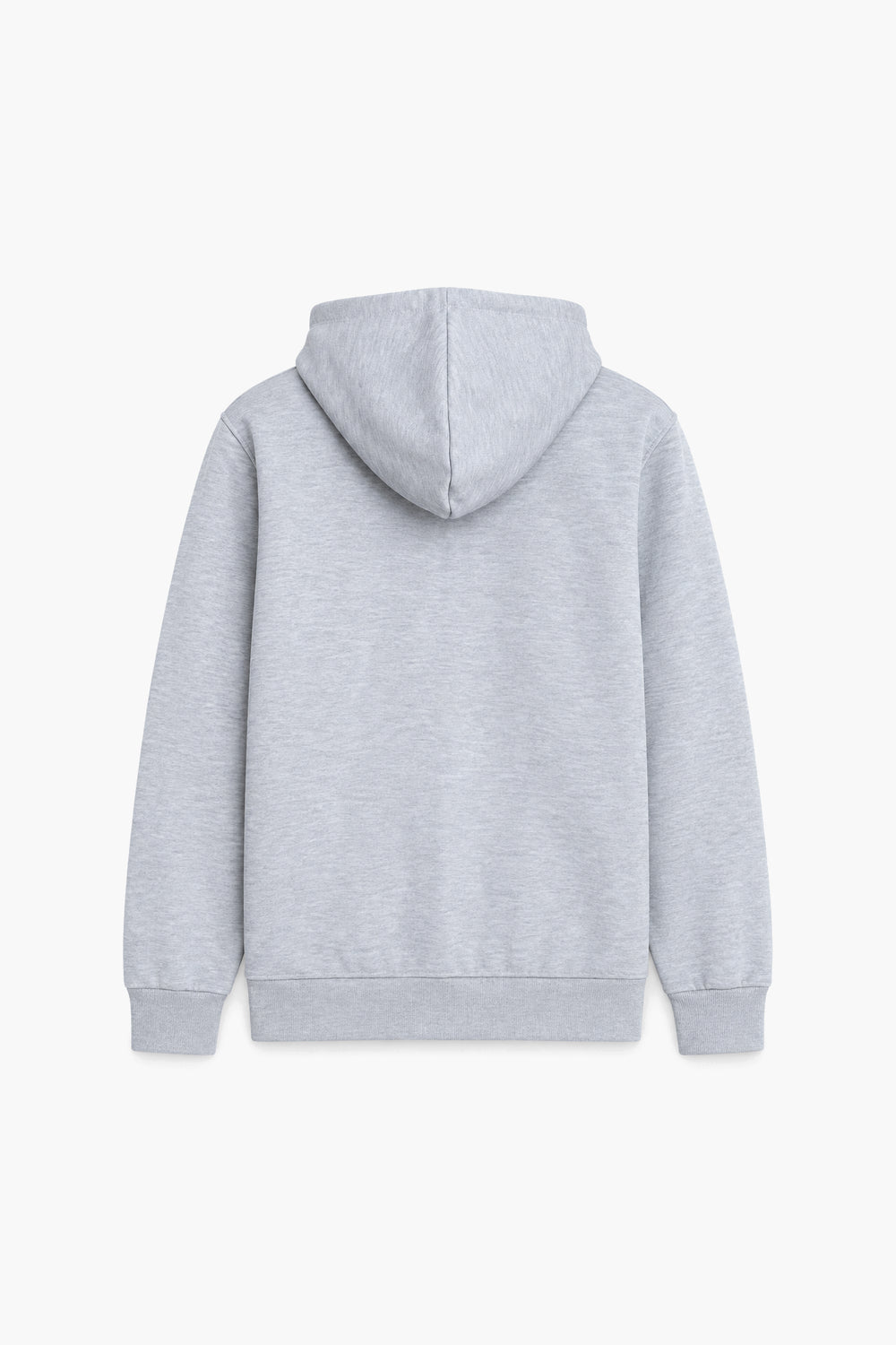Men Branded Pull Over Hoodie Zipper - L/Grey