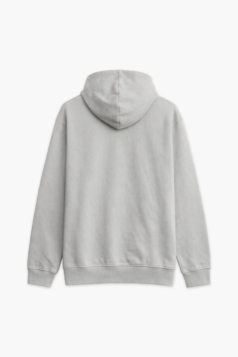Men Branded Pullover Hoodie - L/Grey
