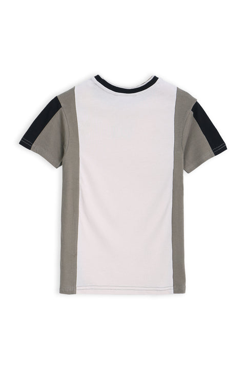 Boys Branded T-Shirt - Beige