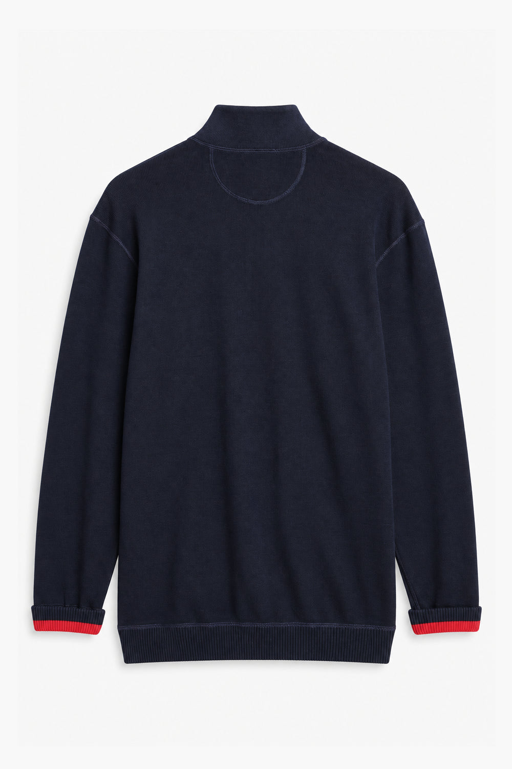 Men Branded Mockneck - Navy