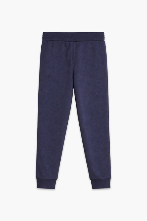 Boys Branded Fleece Trouser - Navy