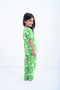 Girls Graphic Loungewear Suit GLS24-02 - Green