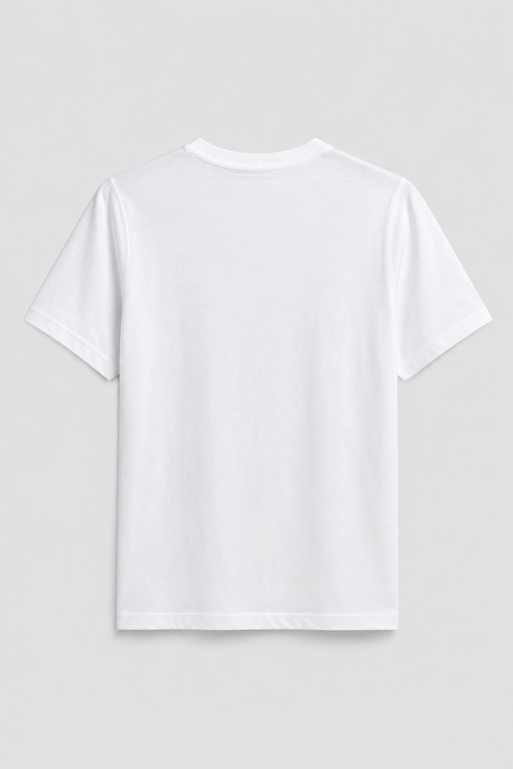 Men Branded Basic T-Shirt - White