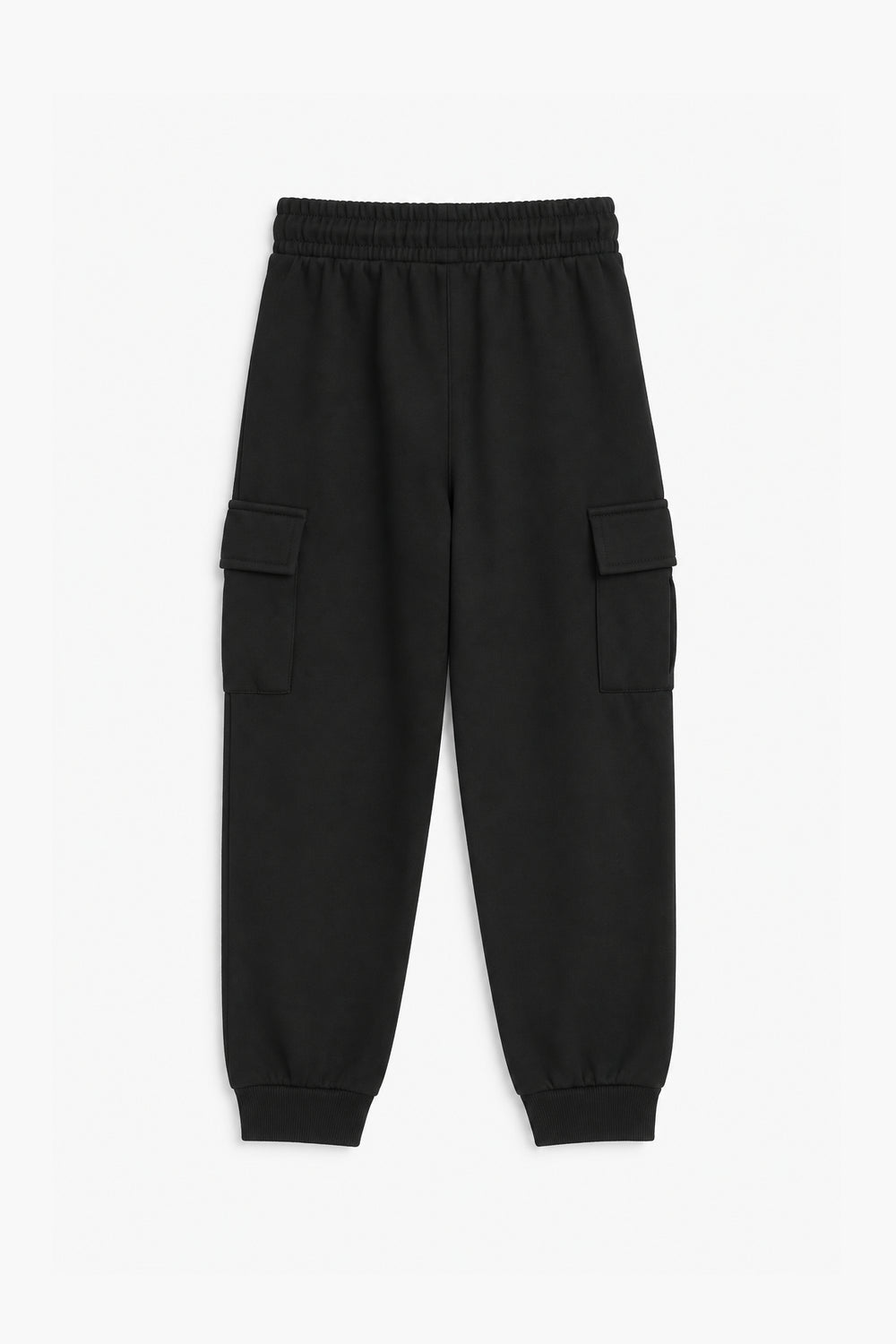 Boys Branded Cargo Trouser - Black