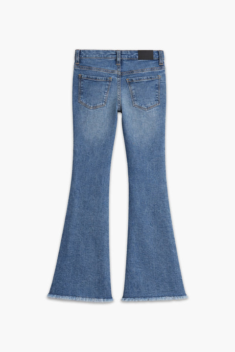 Girls Branded Bell Bottom jeans  - M/Blue