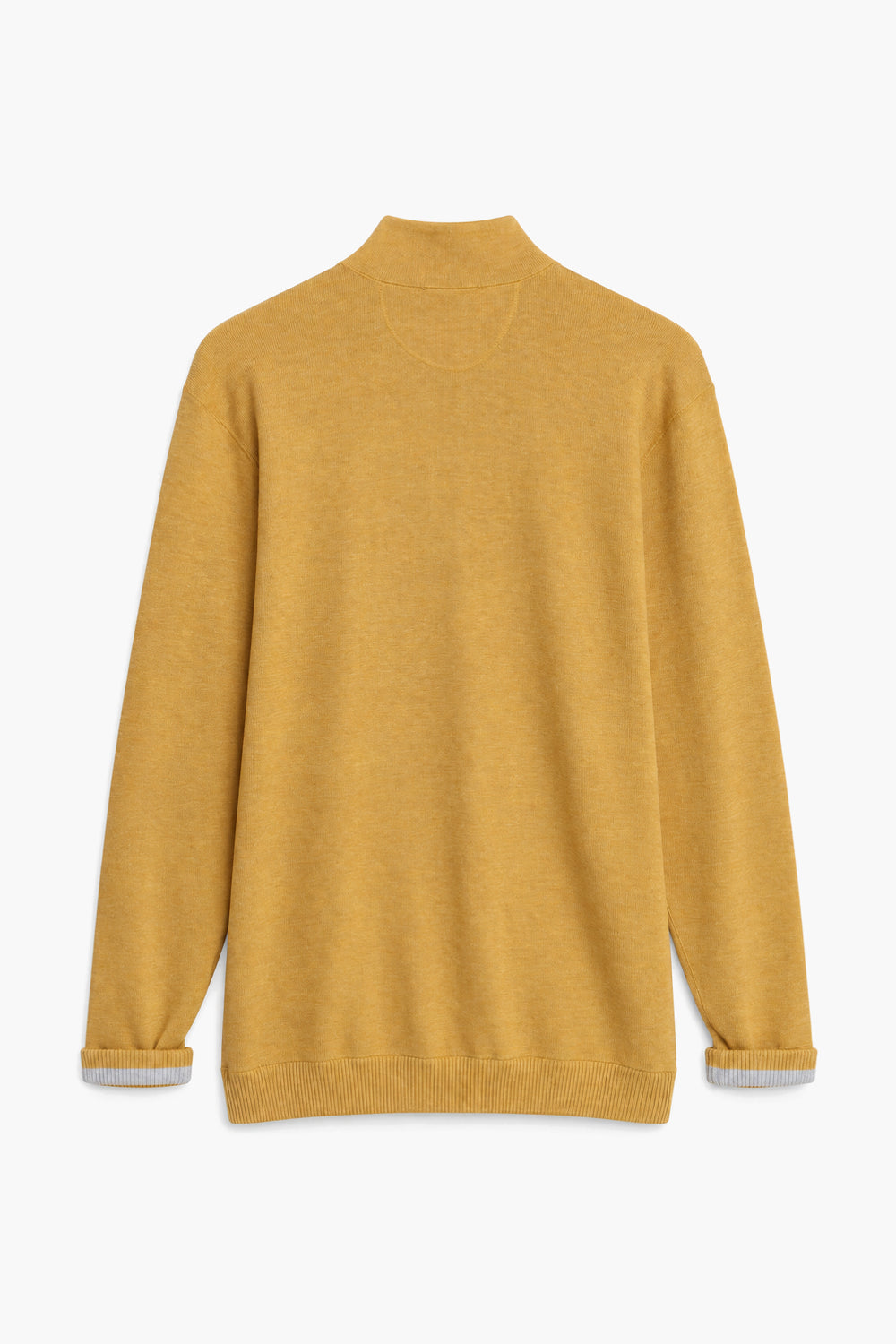 Men Branded Mockneck - Mustard